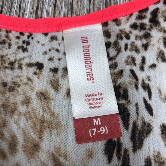 No Boundaries Leopard & Pink Tank Top - Picture 7 of 16